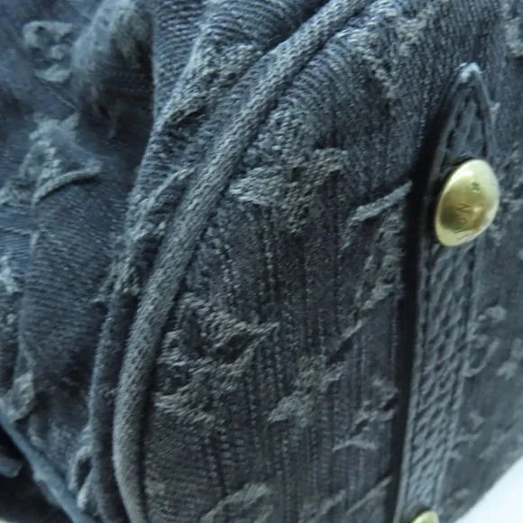 💎✨ DENIM ✨💎 LOUIS VUITTON X-LARGE HOBO MAHINA - Picture 15 of 17